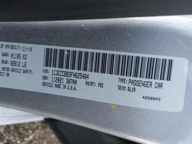 Photo 10 from auction – 2015 CHRYSLER 200 S with VIN 1C3CCCBB3FN625464
