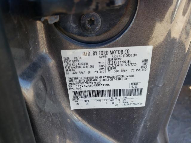 Photo 10 from auction – 2014 FORD F250 SUPER with VIN 1FT7X2A60EEB51195