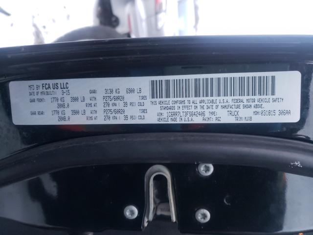 Photo 10 from auction – 2015 RAM 1500 SLT with VIN 1C6RR7LT3FS642406