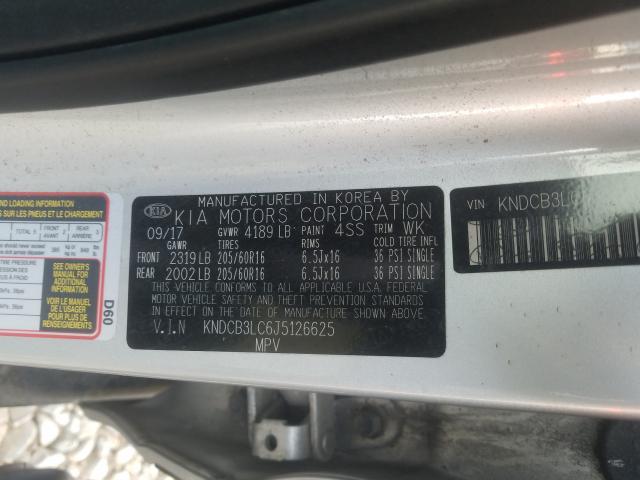 Photo 10 from auction – 2018 KIA NIRO FE with VIN KNDCB3LC6J5126625