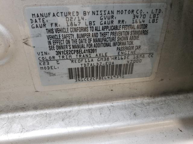 Photo 10 from auction – 2014 NISSAN VERSA NOTE with VIN 3N1CE2CP8EL419391