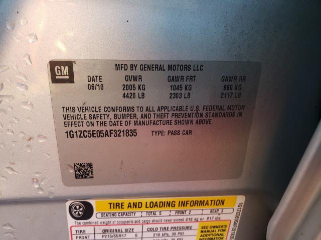 Photo 10 from auction – 2010 CHEVROLET MALIBU 1LT with VIN 1G1ZC5E05AF321835