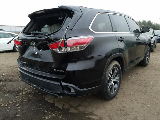Photo 4 from auction – 2016 TOYOTA HIGHLANDER with VIN 5TDJKRFH1GS322976