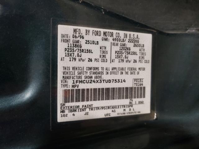 Photo 10 from auction – 1996 FORD EXPLORER with VIN 1FMCU24X3TUD75314