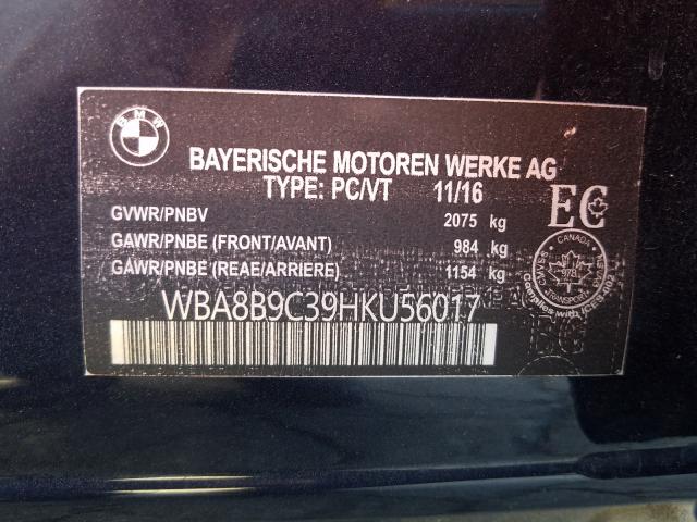 Photo 10 from auction – 2017 BMW 330 I with VIN WBA8B9C39HKU56017