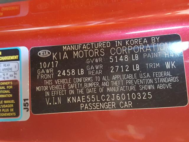 Photo 10 from auction – 2018 KIA STINGER GT with VIN KNAE55LC2J6010325
