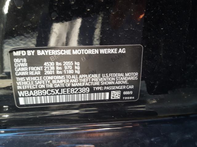 Photo 10 from auction – 2018 BMW 330 I with VIN WBA8B9C5XJEE82389
