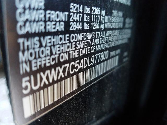 Photo 10 from auction – 2013 BMW X3 XDRIVE3 with VIN 5UXWX7C54DL977800