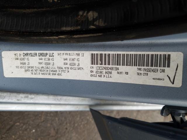 Photo 10 from auction – 2013 DODGE AVENGER SE with VIN 1C3CDZAB9DN681584