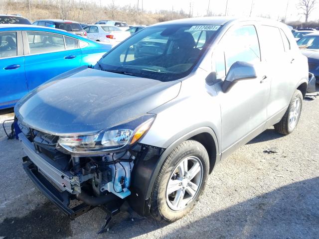Photo 2 from auction – 2020 CHEVROLET TRAX LS with VIN 3GNCJKSB4LL201564