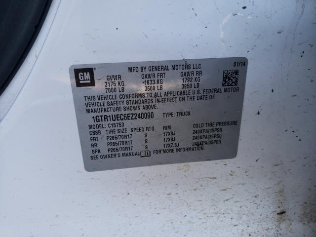 Photo 10 from auction – 2014 GMC SIERRA C15 with VIN 1GTR1UEC6EZ240090