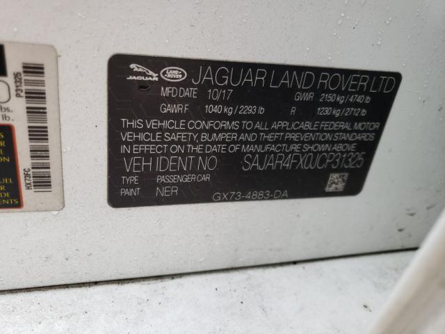 Photo 10 from auction – 2018 JAGUAR XE with VIN SAJAR4FX0JCP31325