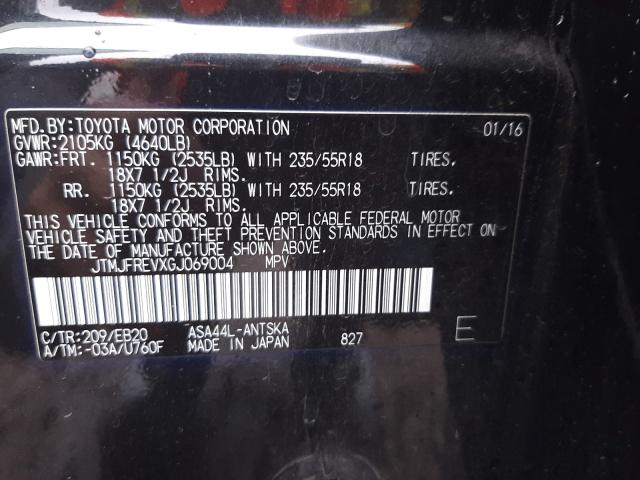 Photo 10 from auction – 2016 TOYOTA RAV4 SE with VIN JTMJFREVXGJ069004