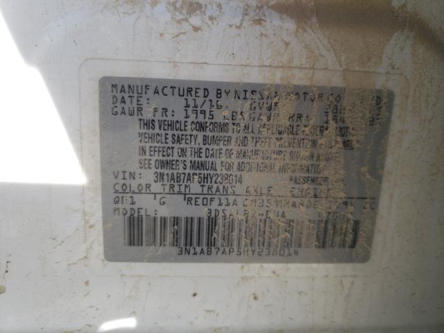 Photo 10 from auction – 2017 NISSAN SENTRA S/S with VIN 3N1AB7AP5HY238014