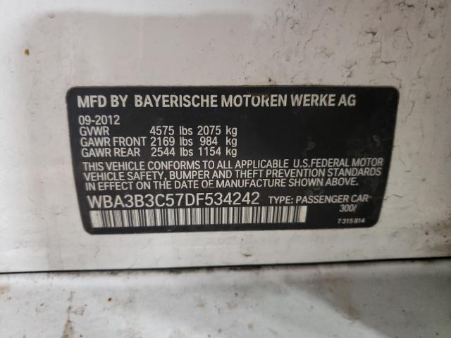 Photo 10 from auction – 2013 BMW 328 XI with VIN WBA3B3C57DF534242