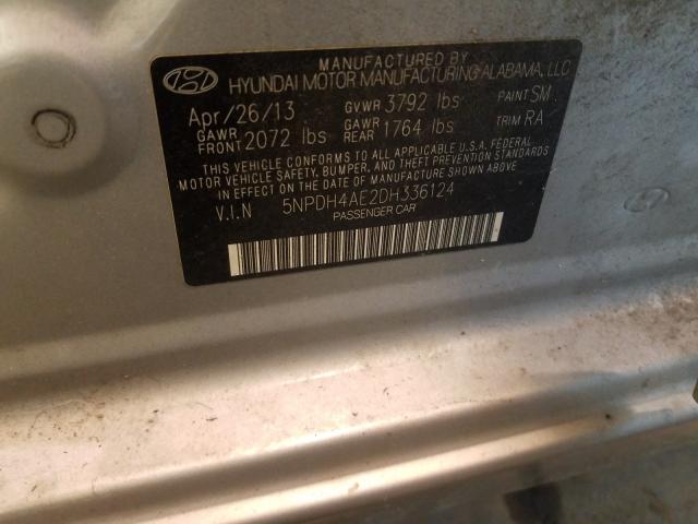 Photo 10 from auction – 2013 HYUNDAI ELANTRA GL with VIN 5NPDH4AE2DH336124