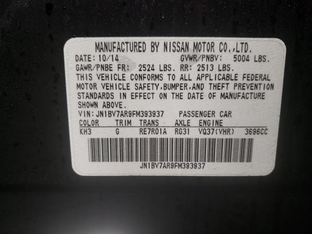 Photo 10 from auction – 2015 INFINITI Q50 BASE with VIN JN1BV7AR9FM393937