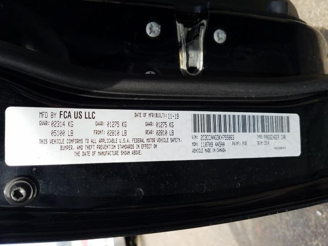 Photo 10 from auction – 2019 CHRYSLER 300 TOURIN with VIN 2C3CCAAG3KH755863