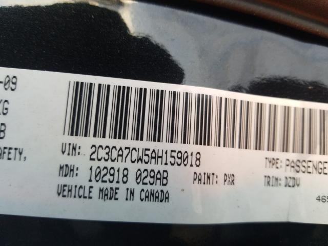 Photo 10 from auction – 2010 CHRYSLER 300 SRT-8 with VIN 2C3CA7CW5AH159018