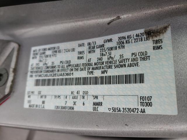 Photo 10 from auction – 2014 FORD ESCAPE TIT with VIN 1FMCU0JX2EUA53601