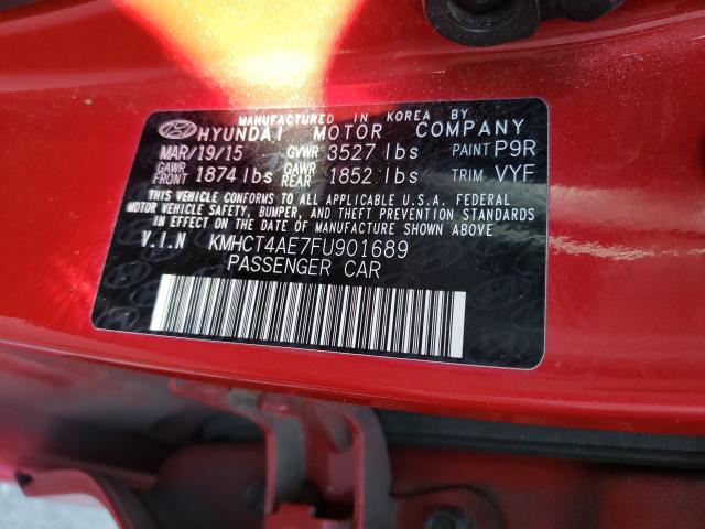 Photo 10 from auction – 2015 HYUNDAI ACCENT GLS with VIN KMHCT4AE7FU901689