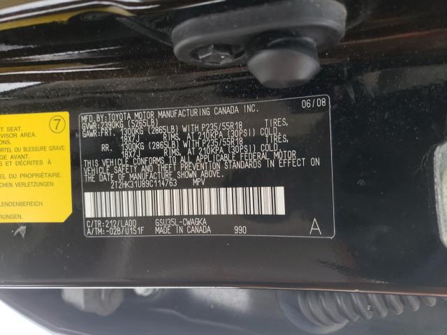 Photo 10 from auction – 2009 LEXUS RX 350 with VIN 2T2HK31U89C114763