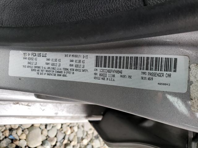 Photo 10 from auction – 2015 CHRYSLER 200 LIMITE with VIN 1C3CCCAB2FN740946