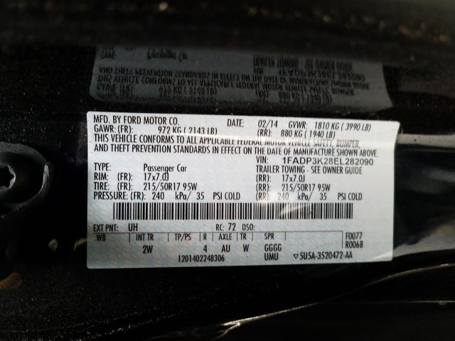 Photo 10 from auction – 2014 FORD FOCUS SE with VIN 1FADP3K28EL282090