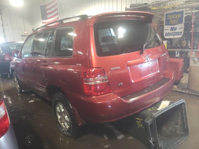 Photo 3 from auction – 2002 TOYOTA HIGHLANDER with VIN JTEGF21A220033757