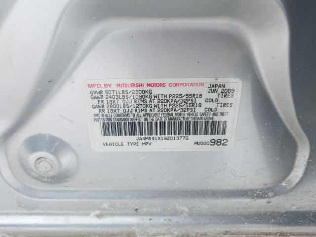 Photo 10 from auction – 2009 MITSUBISHI OUTLANDER with VIN JA4MS41X19Z013776