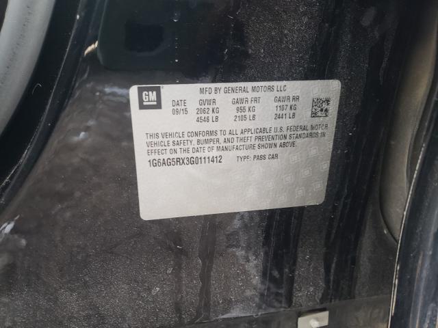 Photo 10 from auction – 2016 CADILLAC ATS with VIN 1G6AG5RX3G0111412