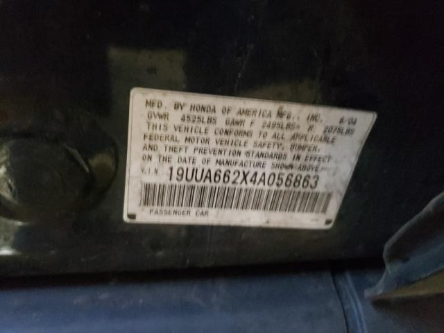 Photo 10 from auction – 2004 ACURA TL with VIN 19UUA662X4A056863