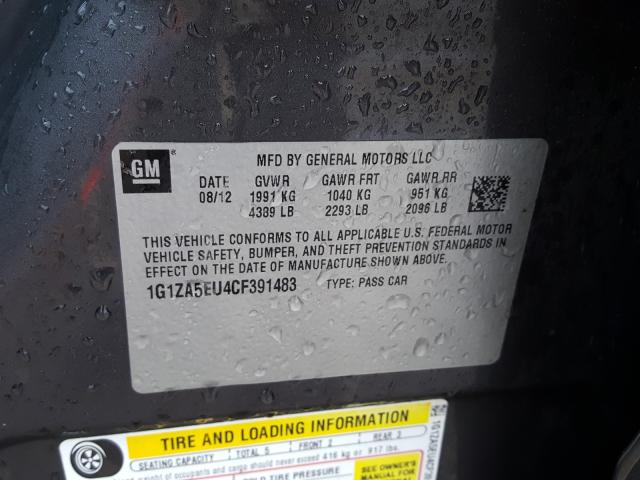 Photo 10 from auction – 2012 CHEVROLET MALIBU LS with VIN 1G1ZA5EU4CF391483