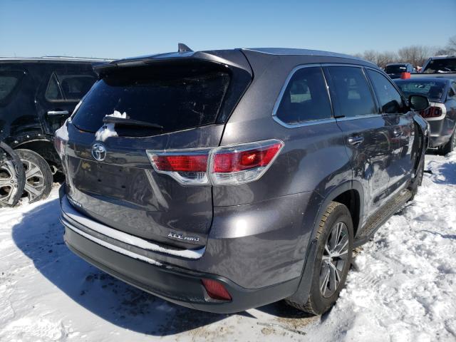 Photo 4 from auction – 2016 TOYOTA HIGHLANDER with VIN 5TDJKRFH9GS503341