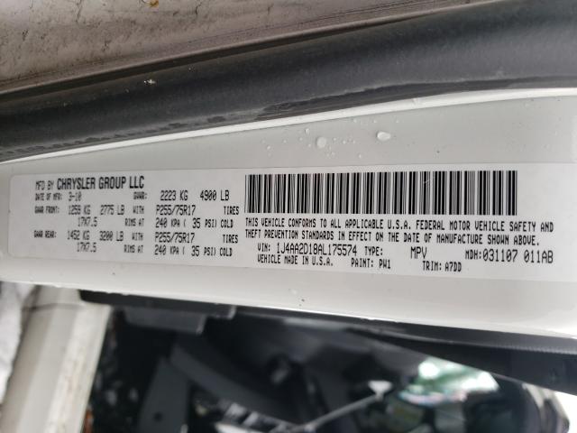Photo 10 from auction – 2010 JEEP WRANGLER S with VIN 1J4AA2D18AL175574