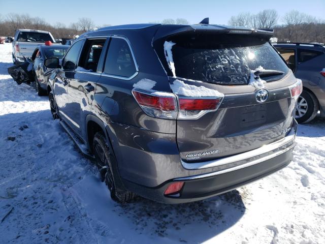 Photo 3 from auction – 2016 TOYOTA HIGHLANDER with VIN 5TDJKRFH9GS503341