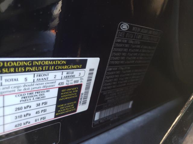 Photo 10 from auction – 2016 LAND ROVER RANGE ROVE with VIN SALWG2VF2GA646250