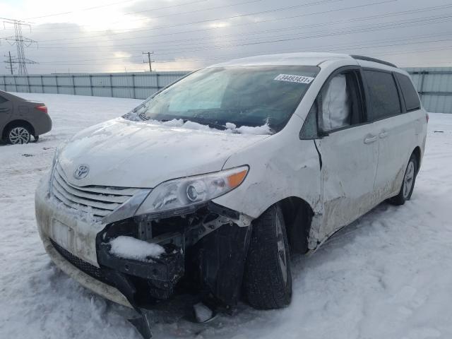 Photo 2 from auction – 2017 TOYOTA SIENNA LE with VIN 5TDKZ3DC1HS776697