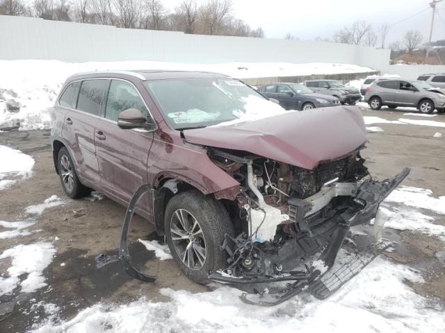 TOYOTA HIGHLANDER 2016 with VIN 5TDJKRFH7GS354685 - Photo from auction