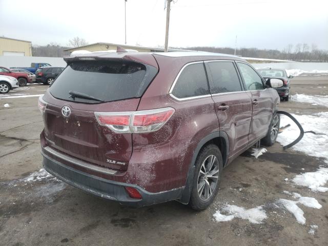 Photo 4 from auction – 2016 TOYOTA HIGHLANDER with VIN 5TDJKRFH7GS354685
