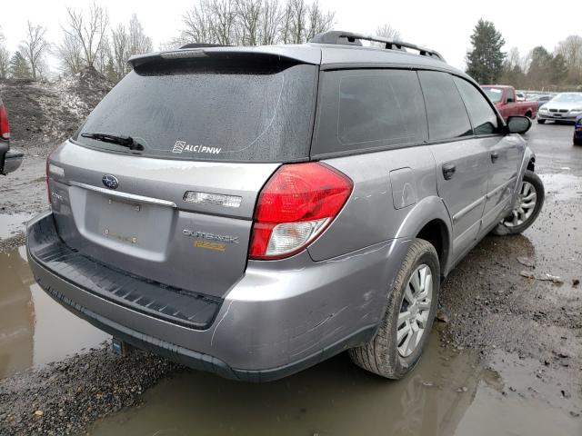 Photo 4 from auction – 2008 SUBARU OUTBACK with VIN 4S4BP60C987352672