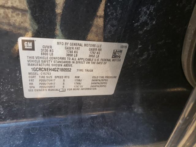 Photo 10 from auction – 2016 CHEVROLET SILVERADO with VIN 1GCRCNEH4GZ180552