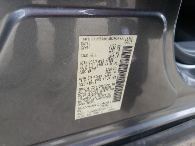 Photo 10 from auction – 2016 NISSAN MURANO S with VIN 5N1AZ2MH4GN134055
