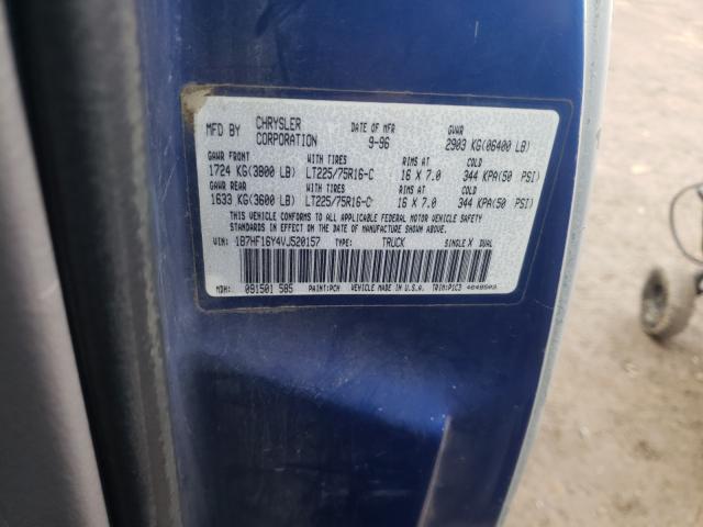 Photo 10 from auction – 1997 DODGE RAM 1500 with VIN 1B7HF16Y4VJ520157
