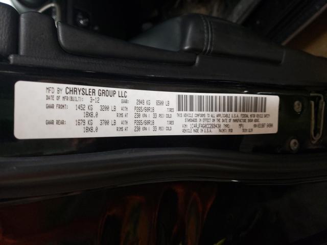 Photo 10 from auction – 2012 JEEP GRAND CHER with VIN 1C4RJFAG0CC269430