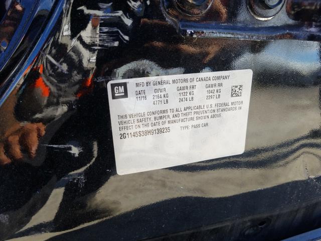 Photo 10 from auction – 2017 CHEVROLET IMPALA PRE with VIN 2G1145S38H9139235