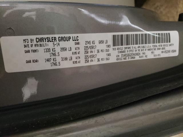 Photo 10 from auction – 2014 DODGE GRAND CARA with VIN 2C4RDGBG2ER420824