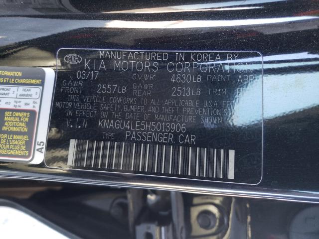 Photo 10 from auction – 2017 KIA OPTIMA HYB with VIN KNAGU4LE5H5013906