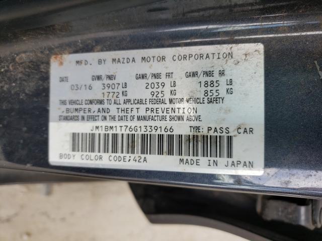 Photo 10 from auction – 2016 MAZDA 3 SPORT with VIN JM1BM1T76G1339166