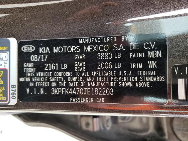 Photo 10 from auction – 2018 KIA FORTE LX with VIN 3KPFK4A70JE182203